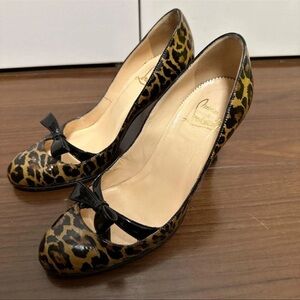 Leopard Print Christian Louboutin Heels Size 35.5, 36